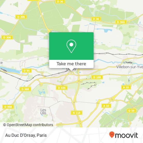 Mapa Au Duc D'Orsay