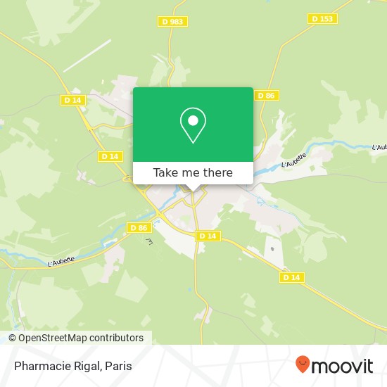 Mapa Pharmacie Rigal