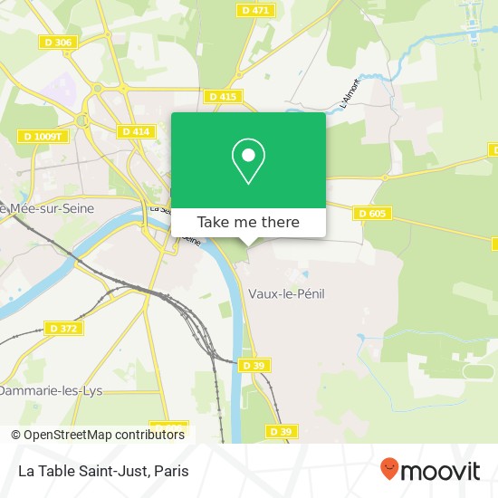 La Table Saint-Just map