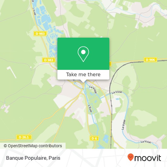 Mapa Banque Populaire