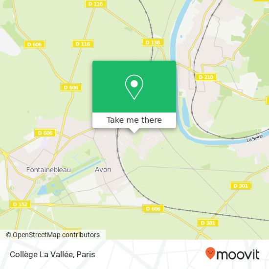 Mapa Collège La Vallée
