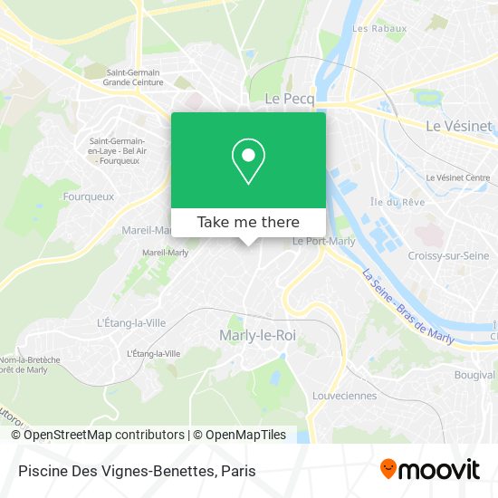 Piscine Des Vignes-Benettes map