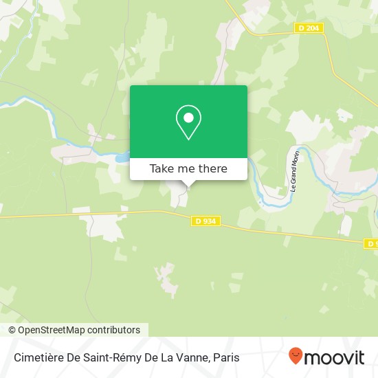 Mapa Cimetière De Saint-Rémy De La Vanne