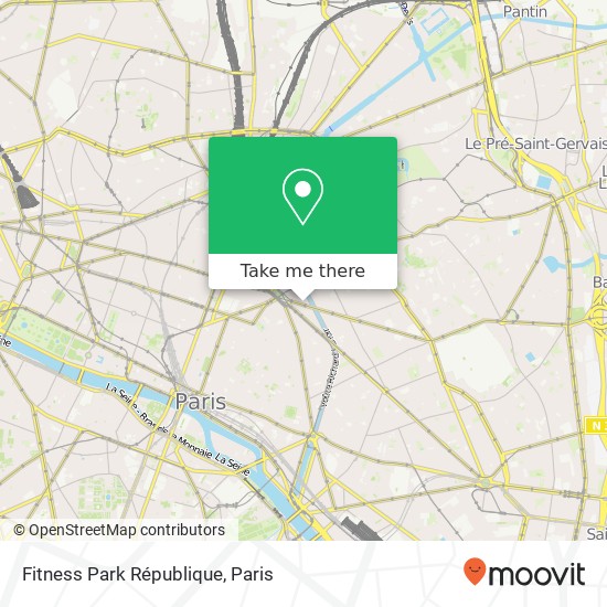 Mapa Fitness Park République