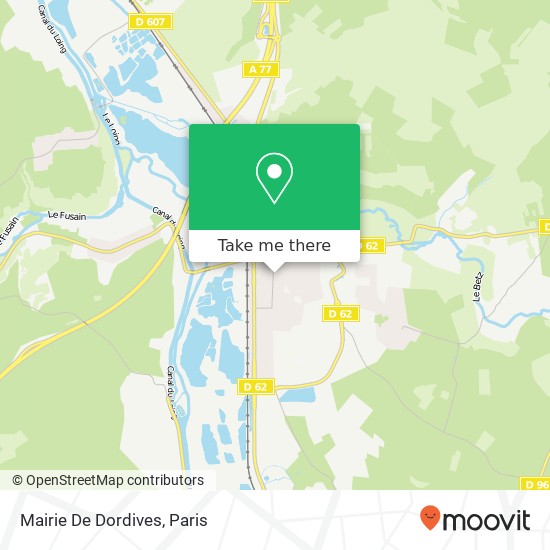 Mairie De Dordives map