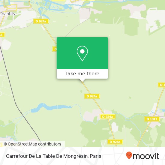 Carrefour De La Table De Mongrésin map