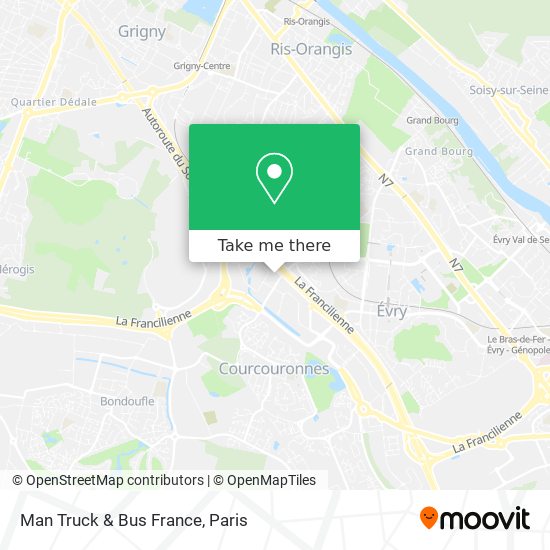 Mapa Man Truck & Bus France