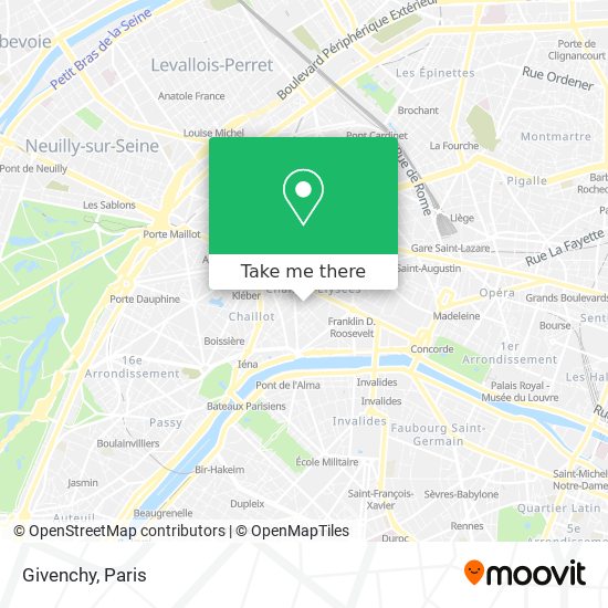 Mapa Givenchy