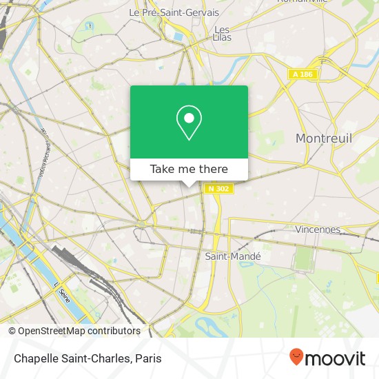 Mapa Chapelle Saint-Charles