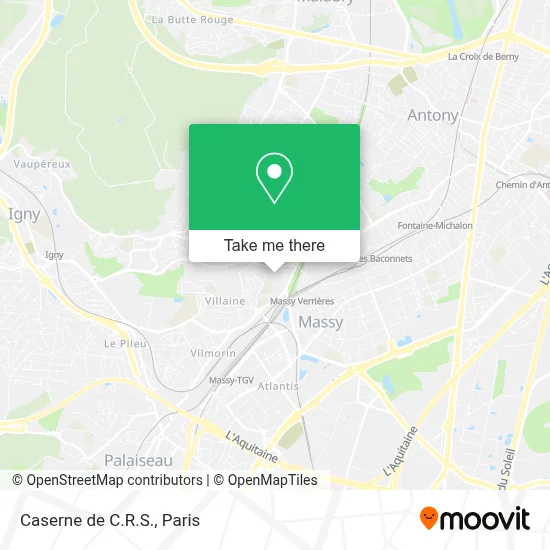 Caserne de C.R.S. map