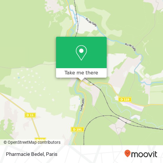 Pharmacie Bedel map