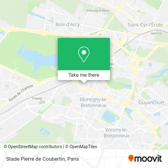 Stade Pierre de Coubertin map