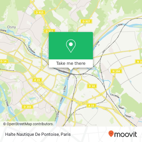 Mapa Halte Nautique De Pontoise