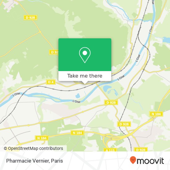 Pharmacie Vernier map