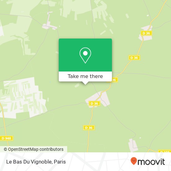 Mapa Le Bas Du Vignoble