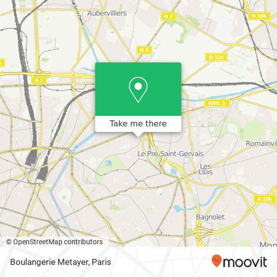 Boulangerie Metayer map