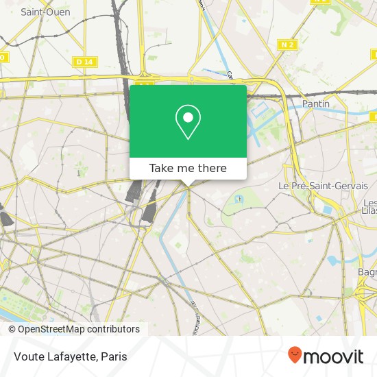 Voute Lafayette map