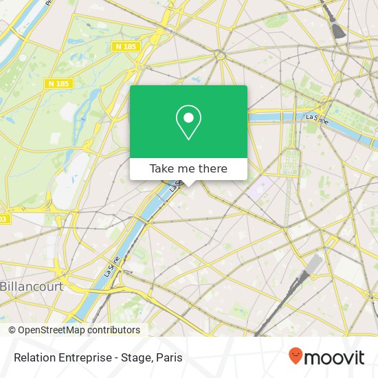 Relation Entreprise - Stage map