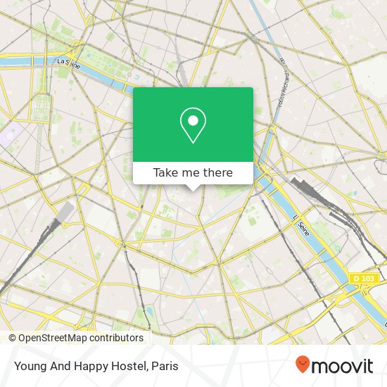 Young And Happy Hostel map