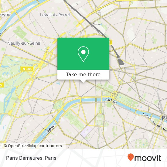 Paris Demeures map