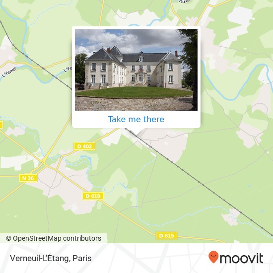 Verneuil-L'Étang map