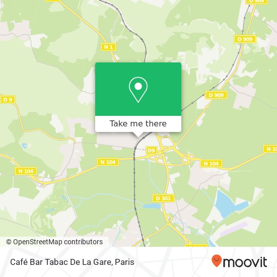 Mapa Café Bar Tabac De La Gare