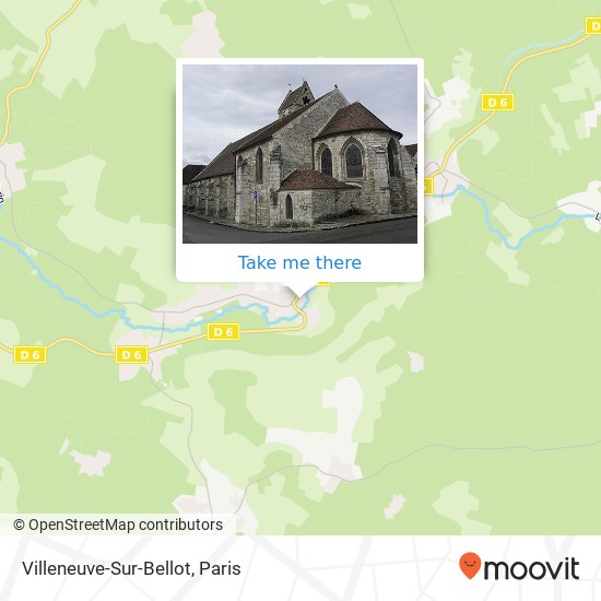 Mapa Villeneuve-Sur-Bellot