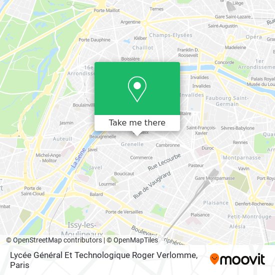 Mapa Lycée Général Et Technologique Roger Verlomme