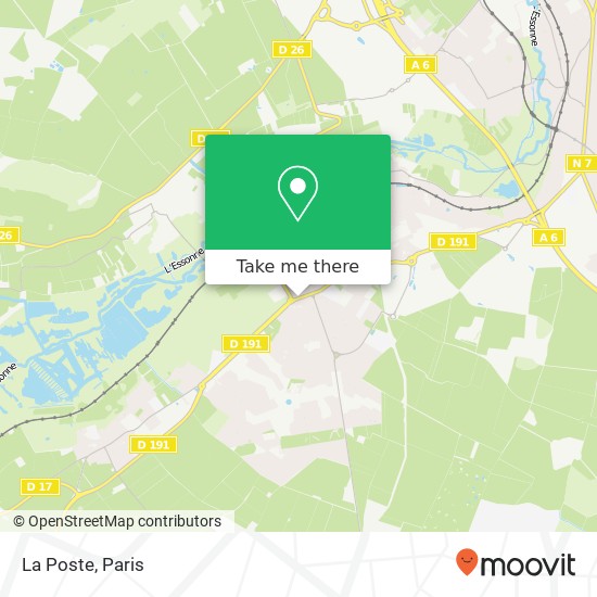 La Poste map