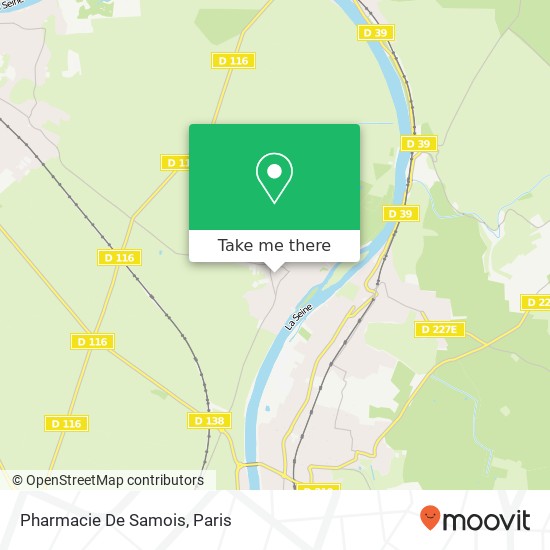 Mapa Pharmacie De Samois