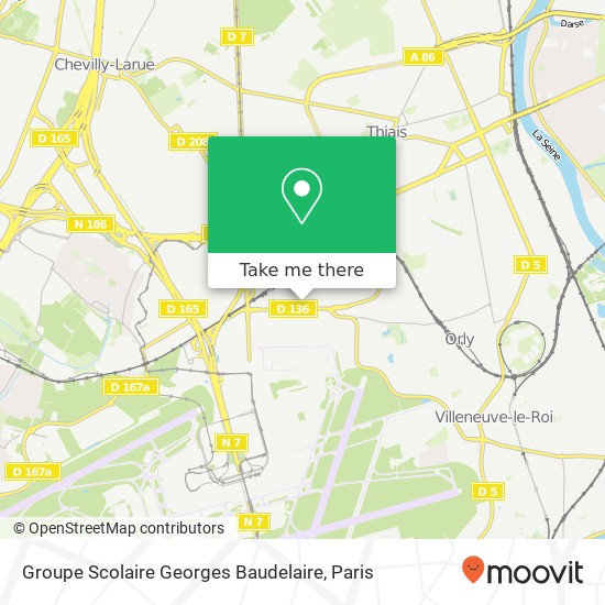 Mapa Groupe Scolaire Georges Baudelaire