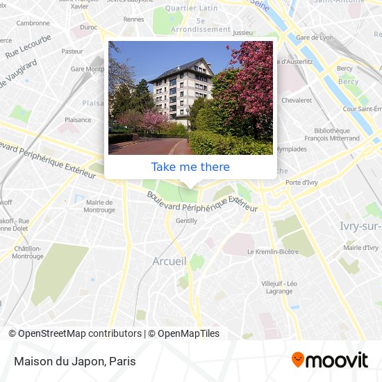 Maison du Japon map