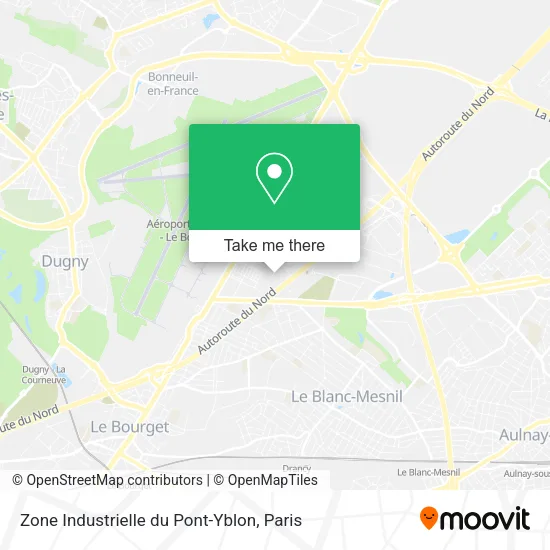 Zone Industrielle du Pont-Yblon map