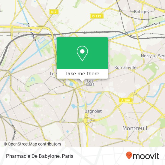 Mapa Pharmacie De Babylone