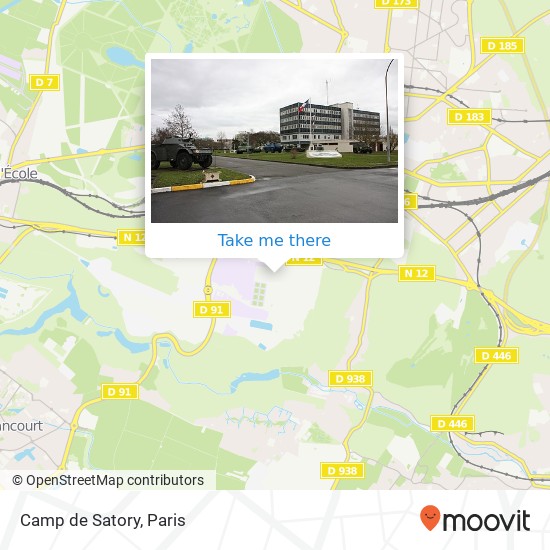 Camp de Satory map