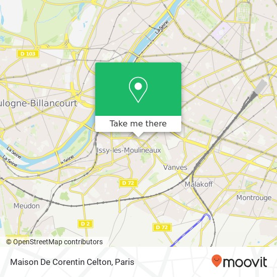 Mapa Maison De Corentin Celton