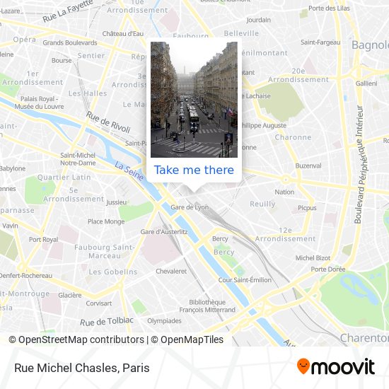 Mapa Rue Michel Chasles