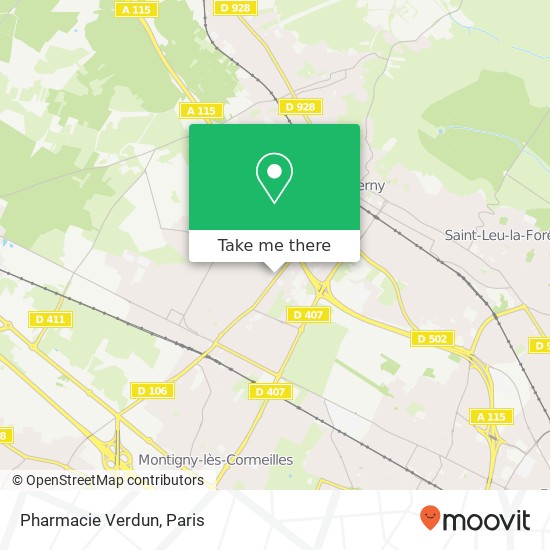 Mapa Pharmacie Verdun