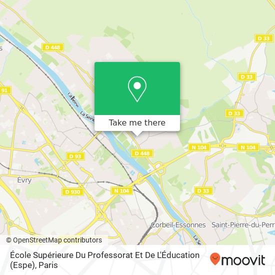 Mapa École Supérieure Du Professorat Et De L'Éducation (Espe)