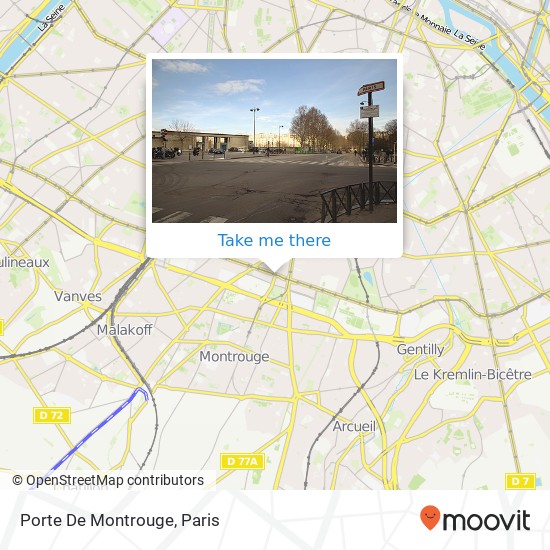 Mapa Porte De Montrouge