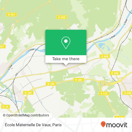 Mapa École Maternelle De Vaux