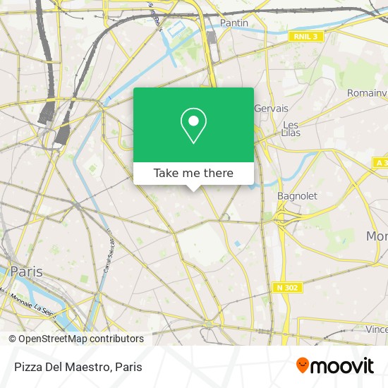 Pizza Del Maestro map