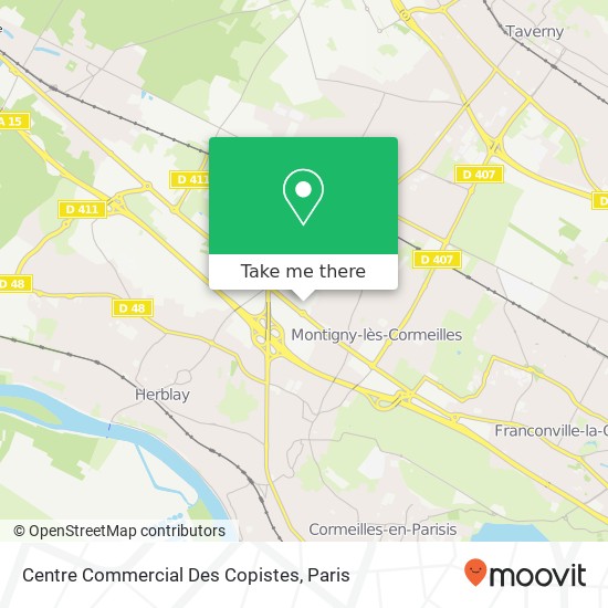 Mapa Centre Commercial Des Copistes