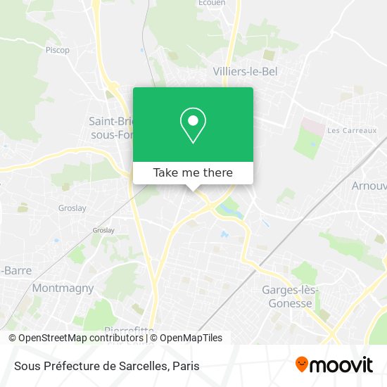 Sous Préfecture de Sarcelles map