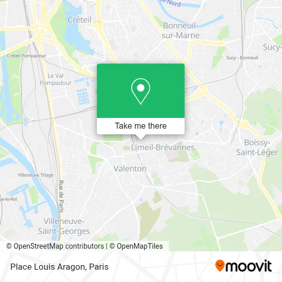 Place Louis Aragon map