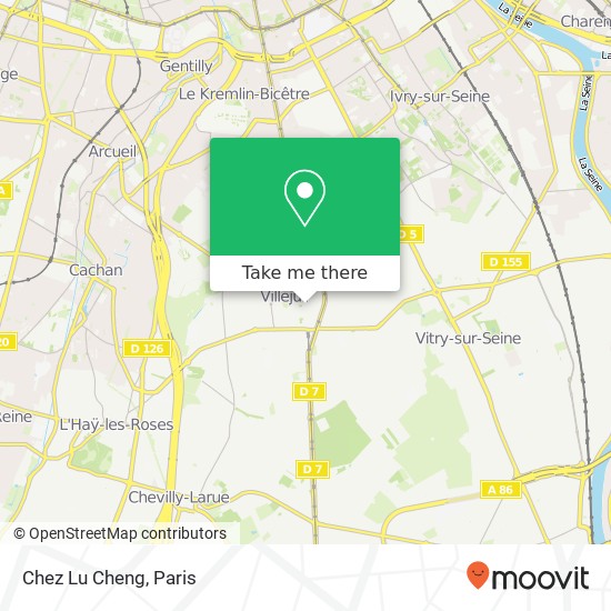 Mapa Chez Lu Cheng