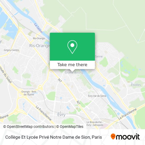 Collège Et Lycée Privé Notre Dame de Sion map