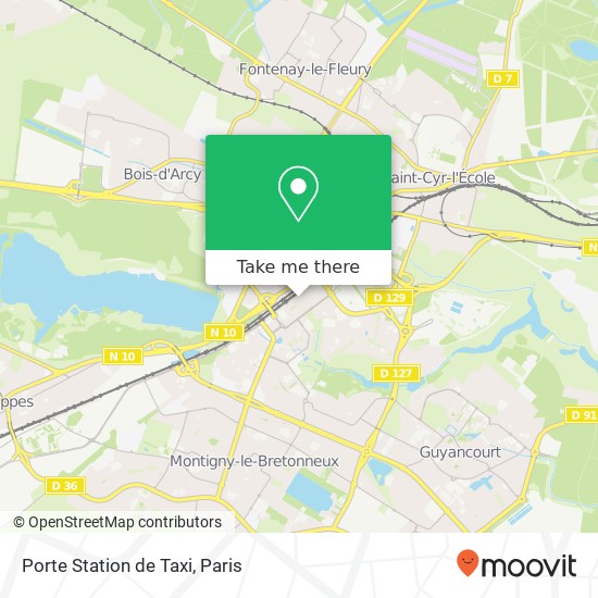 Porte Station de Taxi map