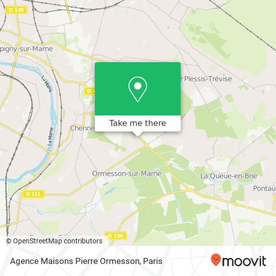 Mapa Agence Maisons Pierre Ormesson