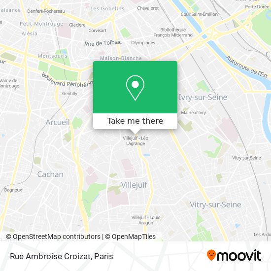 Mapa Rue Ambroise Croizat